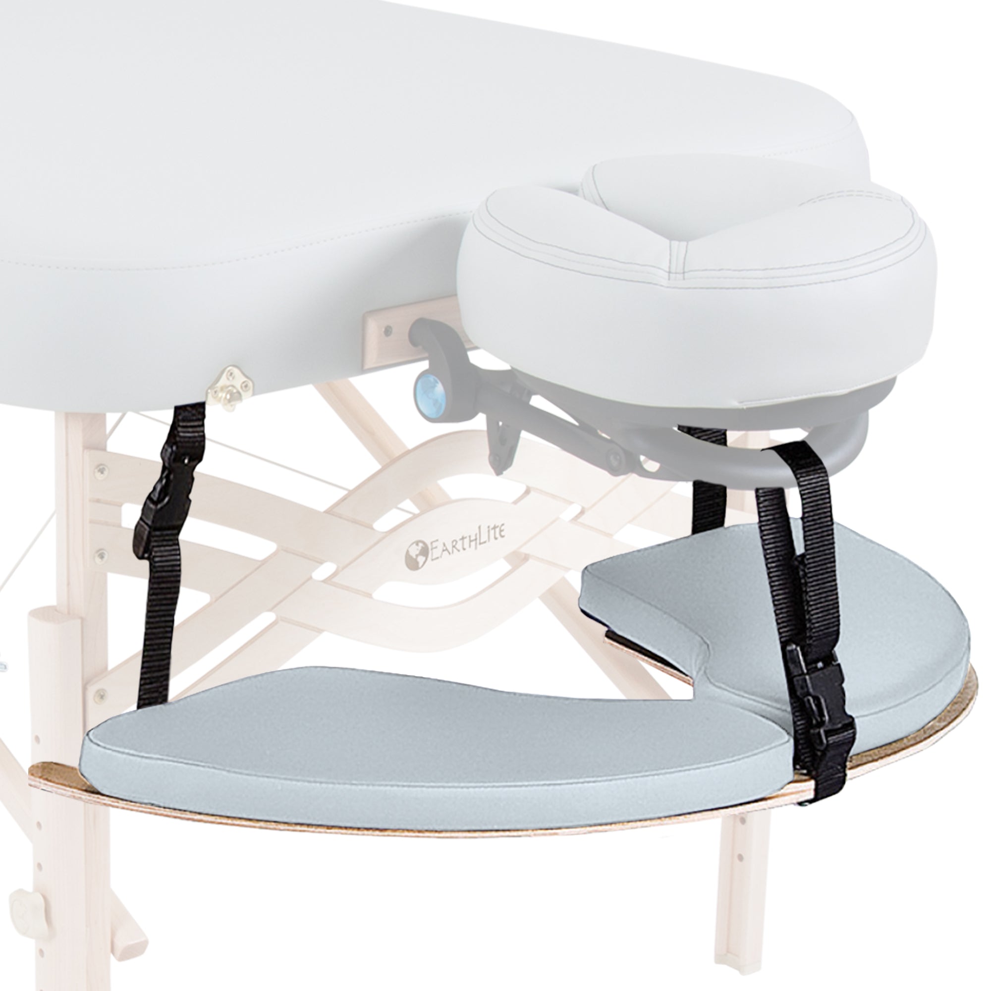 Frontseitig hängende Armstütze