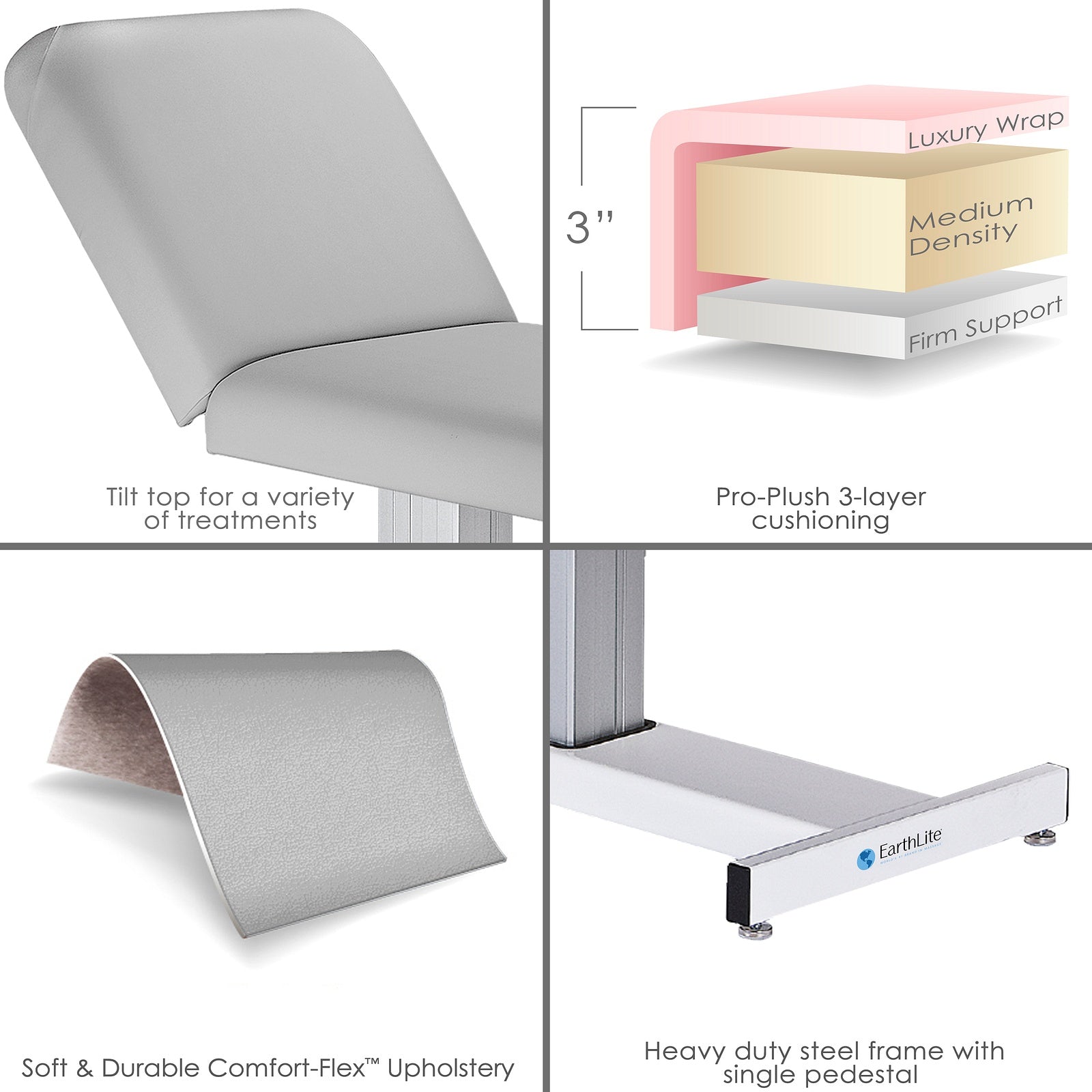 Earthlite Massagetisch Everest mit elektrisch verstellbarer Rückenlehne