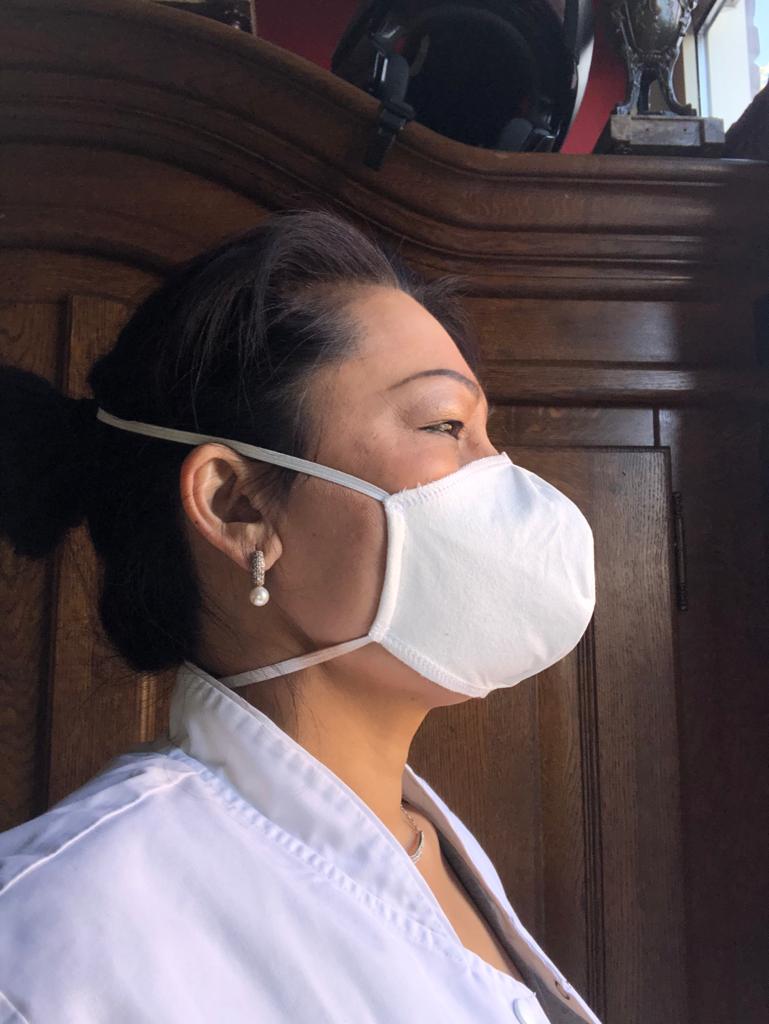 Mundschutz aus Evolon