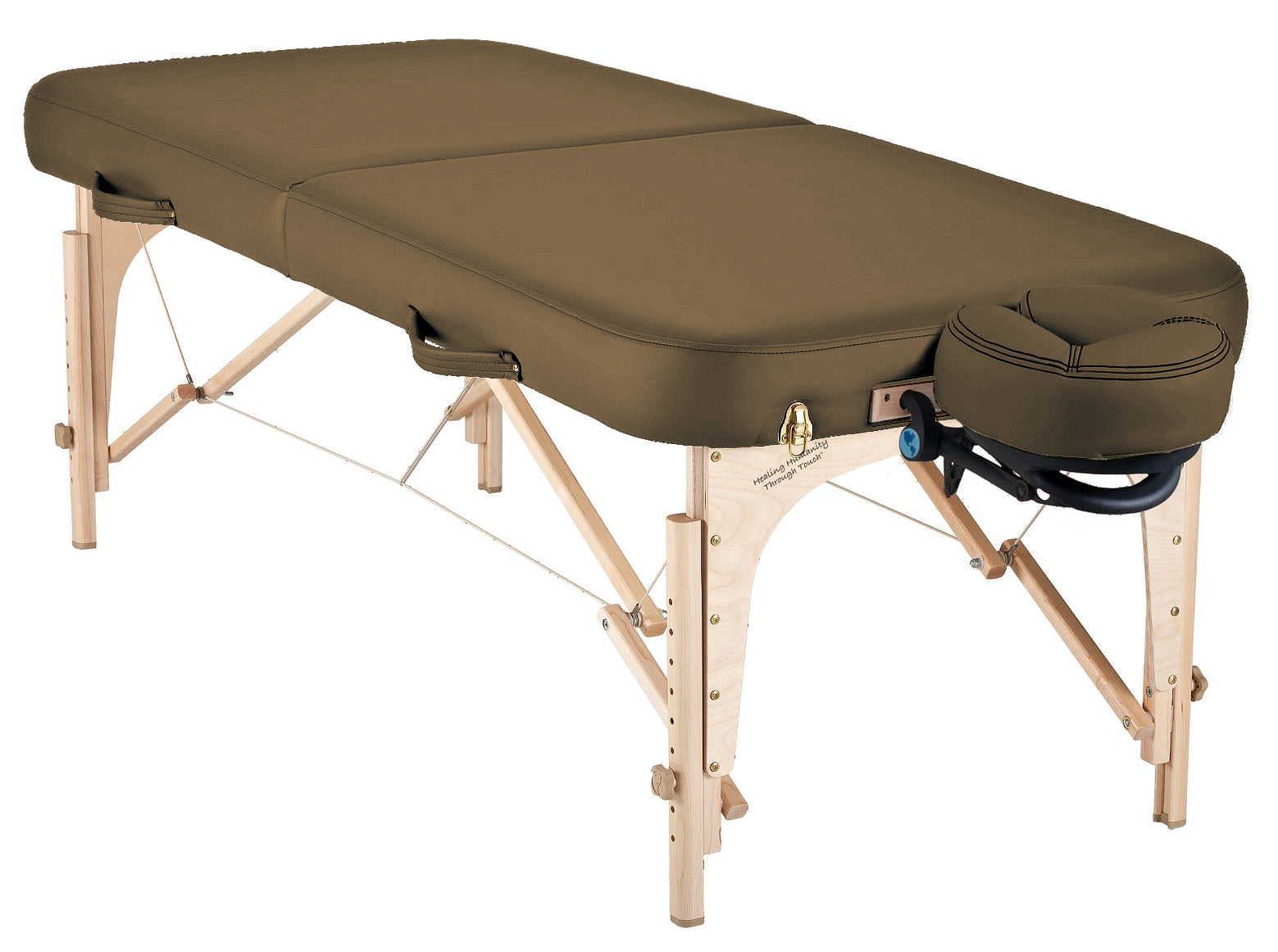 Earthlite Massageliege Spirit mit UltraLeather Bezug und Reiki-Blende beidseitig