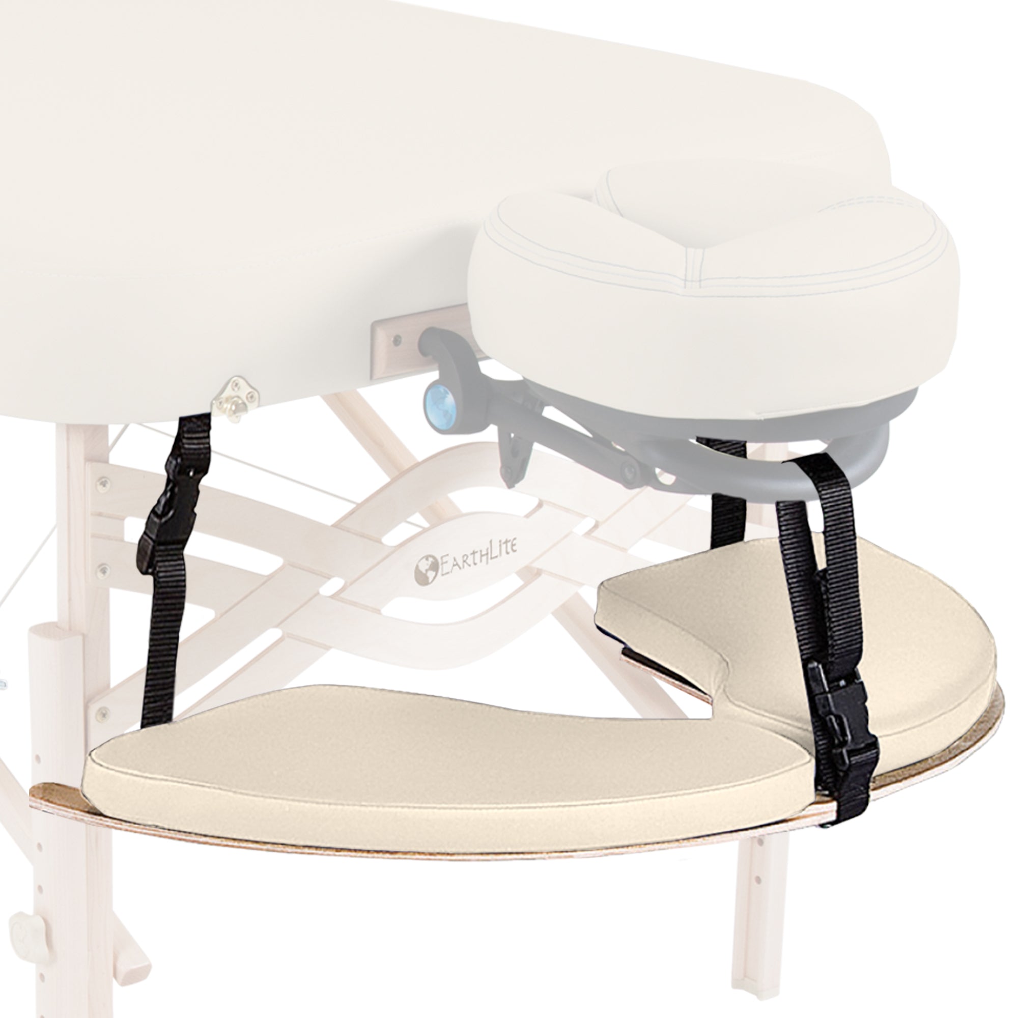 Frontseitig hängende Armstütze