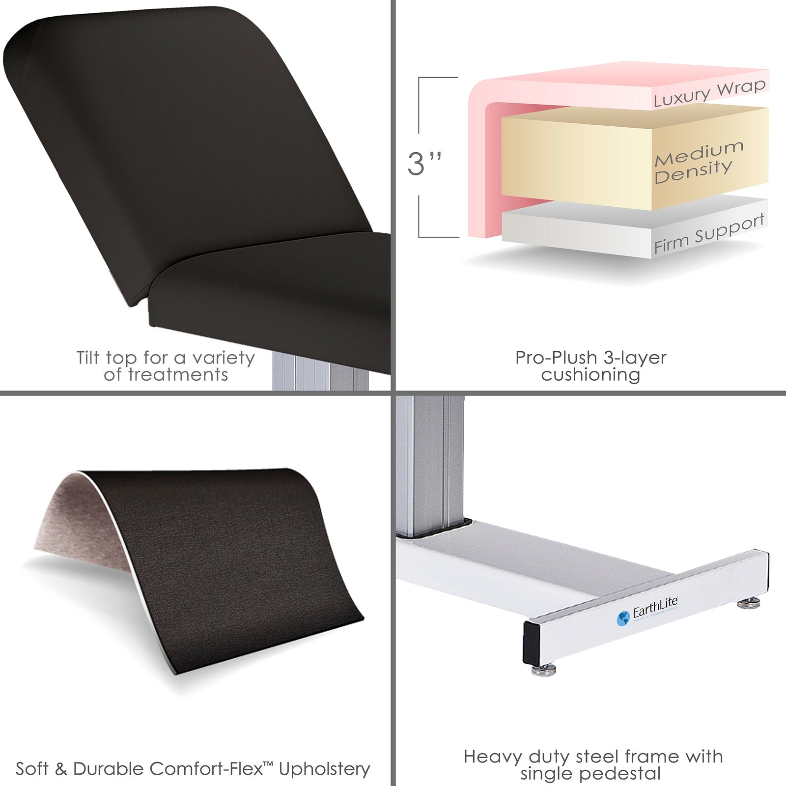 Earthlite Massagetisch Everest mit elektrisch verstellbarer Rückenlehne