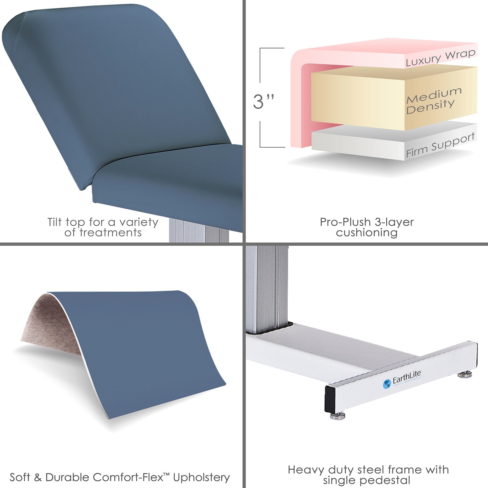 Earthlite Massagetisch Everest mit elektrisch verstellbarer Rückenlehne