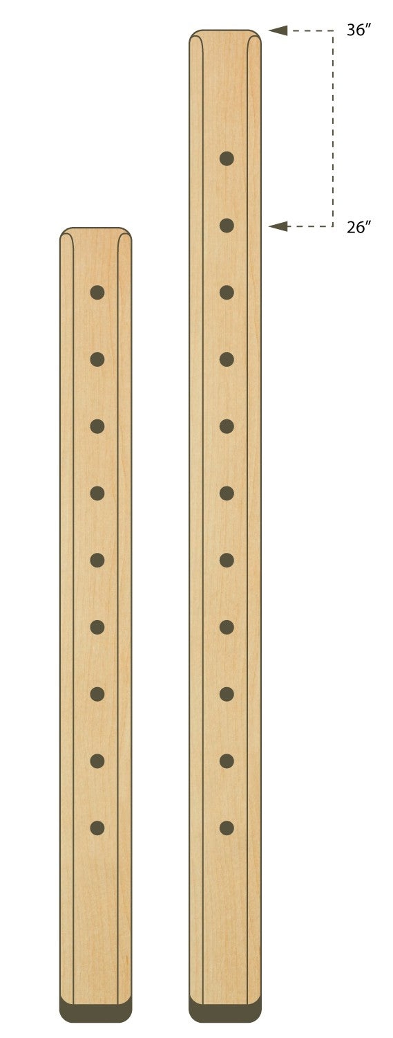 Extra lange Tischbeine