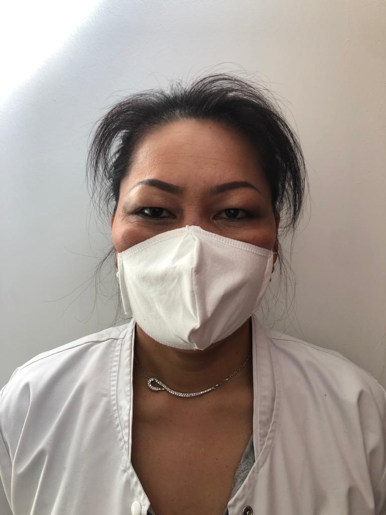 Mundschutz aus Evolon