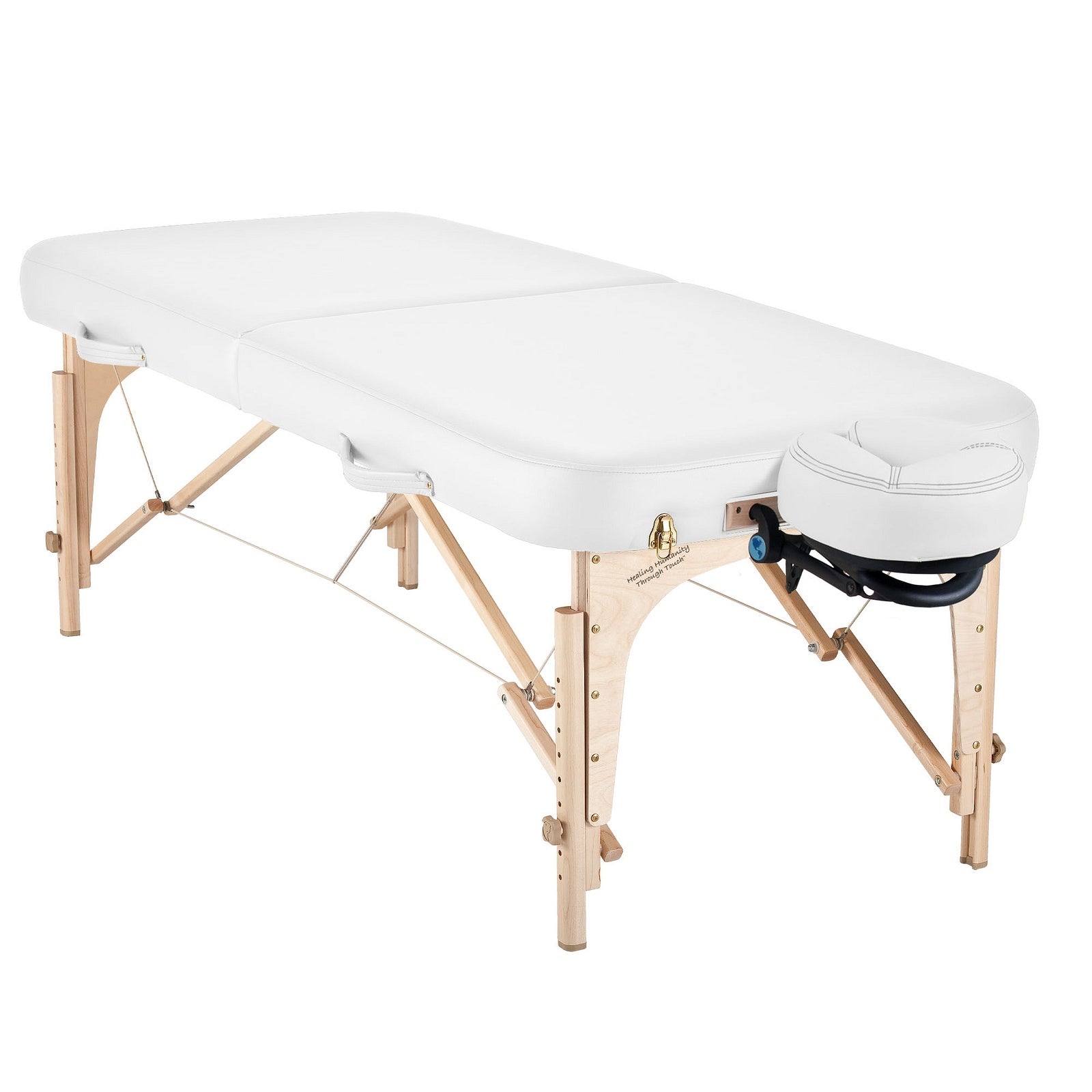 Earthlite Massageliege Spirit mit UltraLeather Bezug und Reiki-Blende beidseitig