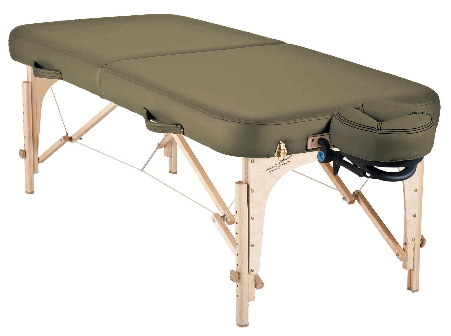 Earthlite Massageliege Spirit mit UltraLeather Bezug und Reiki-Blende beidseitig