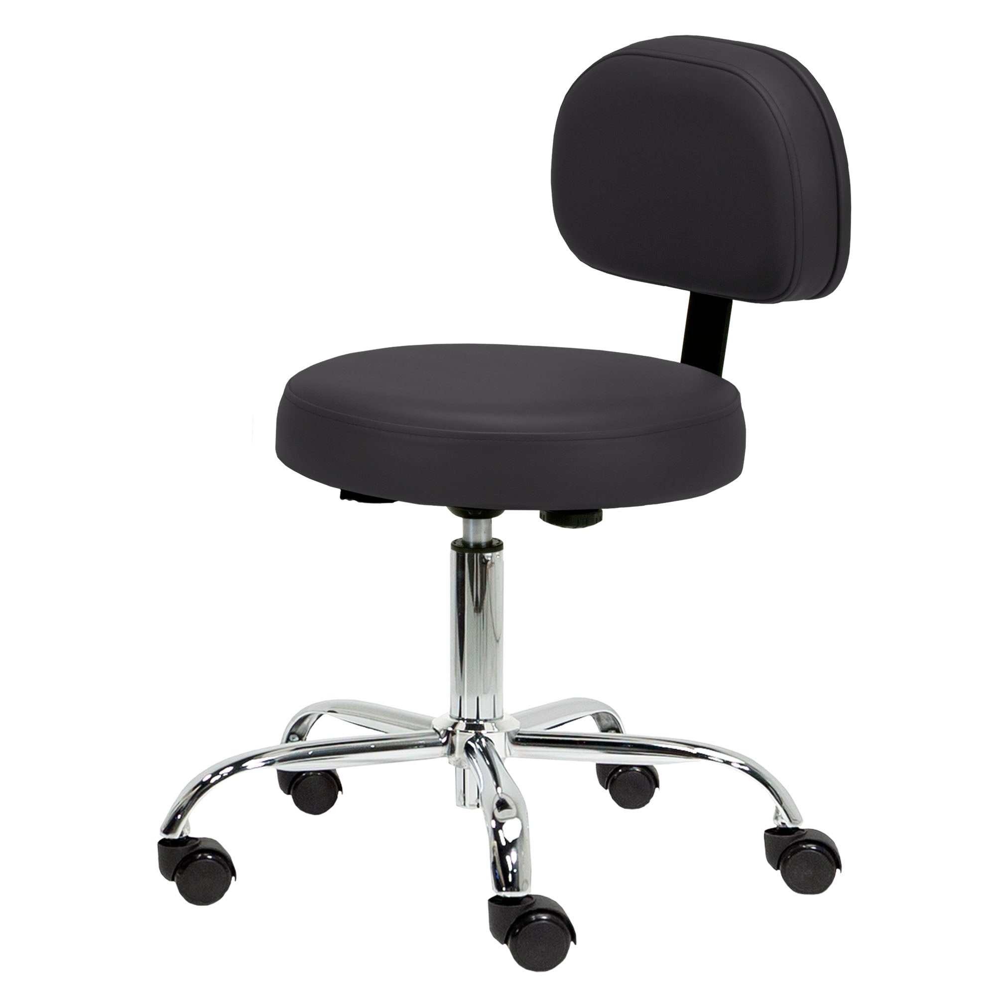 Earthlite Rollhocker mit Rückenlehne